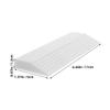 HOLIDYOYO Robot Vacuum Door Threshold Ramp 2pcs, White Indoor Portable Entry Ramp with Non-Slip Surface for Home Sweeping, Small Slope Pad for Doorways and Step Transition view 2