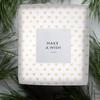 BEBEMOKO Christmas Wrapping Paper Tissue Sheets 10pcs, Gold and White Thin Floral Packaging Paper for Wrap, DIY Crafting, Birthday and Holiday Presents, Xmas Packaging Supplies view 3