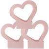 BAZEITFLOW Heart Shape Bouquet Packing Boxes 3pcs, Pink Paper Floral Boxes 30x29.5x7cm, Waterproof Handheld Flower Cases for Valentines Day and Wedding Decor view 1