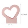 BAZEITFLOW Heart Shape Bouquet Packing Boxes 3pcs, Pink Paper Floral Boxes 30x29.5x7cm, Waterproof Handheld Flower Cases for Valentines Day and Wedding Decor view 2