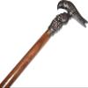 Dolchi Vintage Eagle Head Folding Walking Stick Cane | 3-Piece Wooden Shaft with Metal Screw Joints | Fixed Length Support Cane | Classic Collectible Design view 3