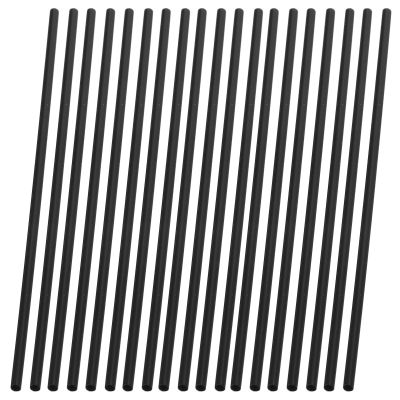 SILENRADAWN 1000pcs Black Disposable Cocktail Straws and Plastic Coffee Stir Sticks 13cm Straight Coffee Stirrer Swizzle Sticks for Bars Cafes Restaurants