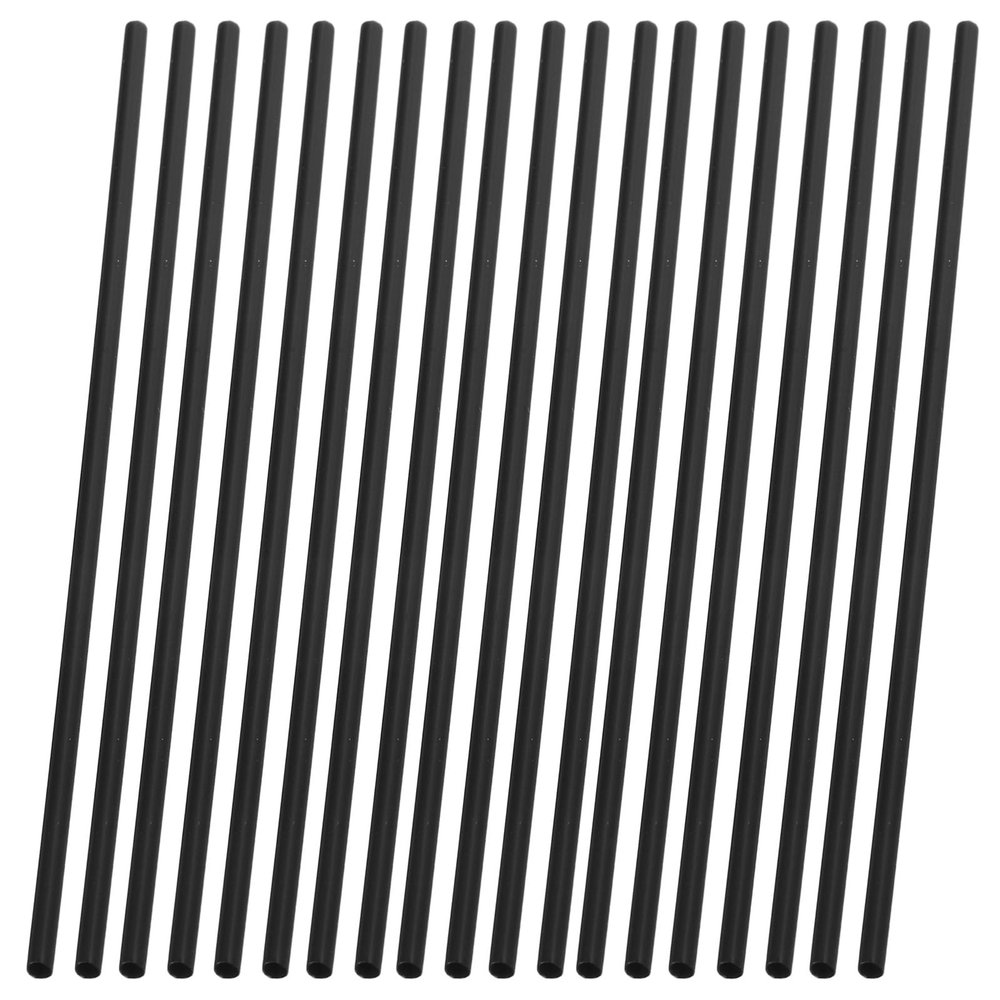 SILENRADAWN 1000pcs Black Disposable Cocktail Straws and Plastic Coffee Stir Sticks 13cm Straight Coffee Stirrer Swizzle Sticks for Bars Cafes Restaurants