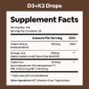 Black Girl Vitamins Vitamin D3 K2 Drops (125mcg Each) with Omega 3 Liquid D3 K2 (MK7) Daily Supplement, Concentrated Unflavored Drops, Vegan (30-Day Supply) view 2