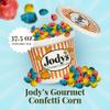 Jody's Confetti Gourmet Popcorn Tub - Sweet Rainbow Candy Coated Popcorn Snack - Non GMO Kernels Gluten Free Kosher - Colourful Party Popcorn for Movie Night Gift Basket - 37.5oz view 2