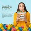 Jody's Confetti Gourmet Popcorn Tub - Sweet Rainbow Candy Coated Popcorn Snack - Non GMO Kernels Gluten Free Kosher - Colourful Party Popcorn for Movie Night Gift Basket - 37.5oz view 4