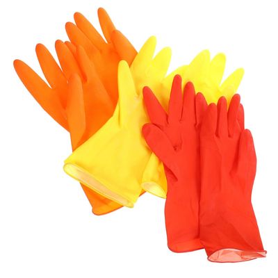 LOLIPPYY 6pcs Large Rubber Dishwashing Gloves for Household Cleaning, Waterproof Thickened Latex Gloves for Kitchen Dish Wash and Laundry, Reusable Non-slip Cleaning Mittens Set