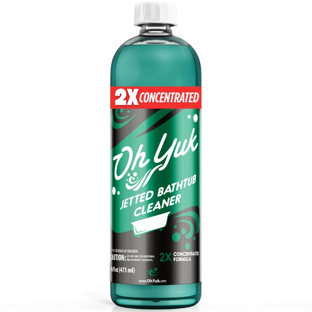 Oh Yuk Jetted Tub Cleaner 2X Concentrated for Jacuzzi & Whirlpool, 16oz