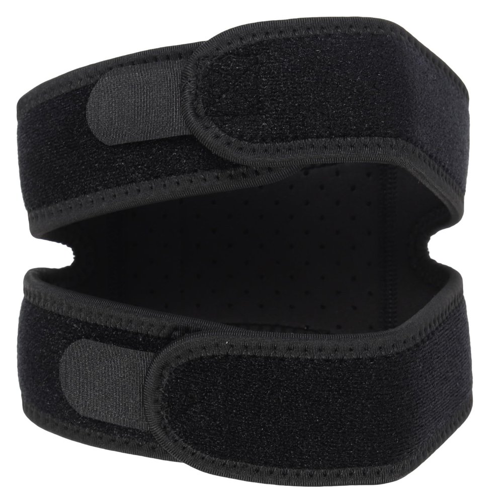 VINTORKY Patella Protective Knee Strap with Double Silicone Pads Adjustable Sports Knee Brace for Running Cycling Fitness for Men and Women
