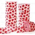 PMU Valentines Day Hearts Printed Paper Pail 1 Pc Gift Box for Candy, Favors, and Cookies - Romantic Party Supplies