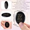 QINJIEJIE Black Obsidian Crystals Life is Tough But So are You Worry Stones view 4