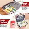 VRFASHION Custom Red First Aid Bag, Empty Medical Supplies Organizer Bag Trauma Kit for Traveling Hiking Camping Backpacking Cycling view 4