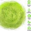 Ausejopeac 1/2 LB Easter Green Grass Green Raffia Grass Super Large Pack Recyclable Paper Shred for Easter Basket Filler Creative Eggs Decor Filler Gift Wrapping view 2