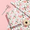 Dtiafu Pink Floral Wrapping Paper Roll - Watercolor Pink Roses Elegant Flower Gift Wrap Design for Valentine's Day Mother's Day Wedding Bridal Shower Total 28.5 sq.ft view 3