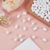 NICENEEDED 1200 PCS Fake White Marshmallow Bulk, Mini Simulation Marshmallow Decorations Realistic Artificial Cotton Candy Model, False Kawaii Flatback Charm for DIY Crafts Making Gifts view 4