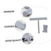 Hohopeti Silicone Squeegee Tool with Hook, Grey Glass Cleaning Accessory for Home and Car Window Water Removal, Multifunctional Household Glass Wiper for Bathroom and Automotive Use view 3
