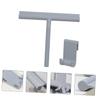 Hohopeti Silicone Squeegee Tool with Hook, Grey Glass Cleaning Accessory for Home and Car Window Water Removal, Multifunctional Household Glass Wiper for Bathroom and Automotive Use view 4
