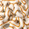White Mini Pretzels with Caramel Swirl 1.5 LB Bulk Pack White Coated Pretzels with Sweet Caramel Drizzle for Parties, Dessert Tables & Snacking view 3
