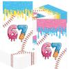 100Pcs Creative Guest Napkins Donut Ice Cream Theme Paper Dinner Napkins Funny 67 Meme Party Napkins Disposable Hand Towel for Bathroom Bridal Shower Wedding 6 7 Birthday Decorations view 1