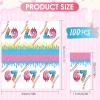 100Pcs Creative Guest Napkins Donut Ice Cream Theme Paper Dinner Napkins Funny 67 Meme Party Napkins Disposable Hand Towel for Bathroom Bridal Shower Wedding 6 7 Birthday Decorations view 2