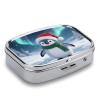 Christmas Penguin Pill Box 2 Compartment Small Pill Case,Portable for Pocket Or Purse Pills Organizer Mini Pills Container Holder to Hold Vitamins, Medication, Fish Oil and Supplements view 3