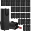 kenaeooe 36 Pcs Black Reusable Wine Bags with Handles, Wine Tote Bags Bulk Non-Woven Fabric Bottle Holder Carrier for Gifts, Shopping, Wedding, Christmas, Birthday Parties view 1