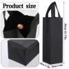 kenaeooe 36 Pcs Black Reusable Wine Bags with Handles, Wine Tote Bags Bulk Non-Woven Fabric Bottle Holder Carrier for Gifts, Shopping, Wedding, Christmas, Birthday Parties view 2