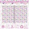100 Sheets Spring Tulip Tissue Paper Bulk, 13.8'' x 19.7'' Watercolor Floral Seamless Pattern Art Crafts Paper for Spring Easter Birthday Baby Shower Bridal Shower Party Supplies view 2