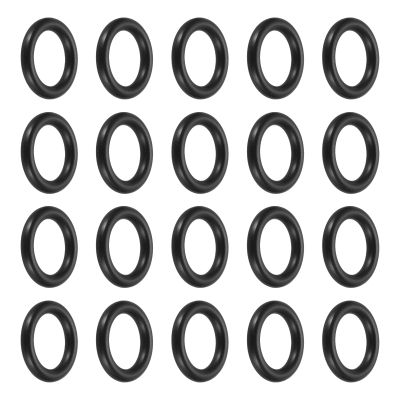 uxcell 48Pcs AS-111 Nitrile Rubber O-Rings, 7/16" ID, 5/8" OD, 3/32" Width Round Seal Rings Gasket for Automotive Machine Faucet Seal Repair Plumbing Compressor, 70 Durometer, Black