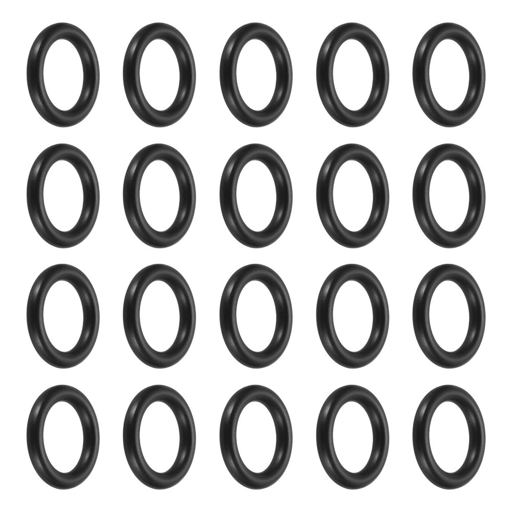 uxcell 48Pcs AS-111 Nitrile Rubber O-Rings, 7/16" ID, 5/8" OD, 3/32" Width Round Seal Rings Gasket for Automotive Machine Faucet Seal Repair Plumbing Compressor, 70 Durometer, Black