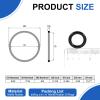 uxcell 48Pcs AS-111 Nitrile Rubber O-Rings, 7/16" ID, 5/8" OD, 3/32" Width Round Seal Rings Gasket for Automotive Machine Faucet Seal Repair Plumbing Compressor, 70 Durometer, Black view 2