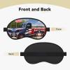 4th of July Patriotic Trucks Sleep Mask for Side Sleepers: Blackout Eye Masks for Sleeping - Soft Breathable Soft Eye Shade Cover for Travel - Adjustable Night Blindfold for Men Women Gifts view 2