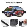4th of July Patriotic Trucks Sleep Mask for Side Sleepers: Blackout Eye Masks for Sleeping - Soft Breathable Soft Eye Shade Cover for Travel - Adjustable Night Blindfold for Men Women Gifts view 3