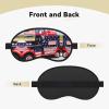 4th of July Patriotic Truck Sleep Mask for Side Sleepers: Blackout Eye Masks for Sleeping - Soft Breathable Soft Eye Shade Cover for Travel - Adjustable Night Blindfold for Men Women Gifts view 2