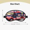 4th of July Patriotic Truck Sleep Mask for Side Sleepers: Blackout Eye Masks for Sleeping - Soft Breathable Soft Eye Shade Cover for Travel - Adjustable Night Blindfold for Men Women Gifts view 4