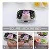 Christmas Hamster Pill Box 2 Compartment Small Pill Case,Portable for Pocket Or Purse Pills Organizer Mini Pills Container Holder to Hold Vitamins, Medication, Fish Oil and Supplements view 4