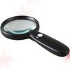 3X Handheld Magnifying Glass with Light, 90mm LED Illuminated Lens Reading view 1