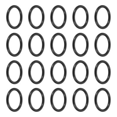 uxcell 100Pcs AS-014 Nitrile Rubber O-Rings, 1/2" ID, 5/8" OD, 1/16" Width Round Seal Rings Gasket for Automotive Machine Faucet Seal Repair Plumbing Compressor, 70 Durometer, Black