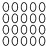 uxcell 100Pcs AS-014 Nitrile Rubber O-Rings, 1/2" ID, 5/8" OD, 1/16" Width Round Seal Rings Gasket for Automotive Machine Faucet Seal Repair Plumbing Compressor, 70 Durometer, Black view 1