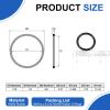 uxcell 100Pcs AS-014 Nitrile Rubber O-Rings, 1/2" ID, 5/8" OD, 1/16" Width Round Seal Rings Gasket for Automotive Machine Faucet Seal Repair Plumbing Compressor, 70 Durometer, Black view 2