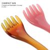 HOMSFOU 2pcs Head Massager Scalp Scraper Comb Gua Sha Tool for Headache Relief and Scalp Massage, Resin Multi-Functional Hair Scratcher for Men and Women, Portable Relaxation Spa Equipment view 3