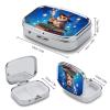 Fantasy Owl Pill Box 2 Compartment Small Pill Case,Portable for Pocket Or Purse Pills Organizer Mini Pills Container Holder to Hold Vitamins, Medication, Fish Oil and Supplements view 2