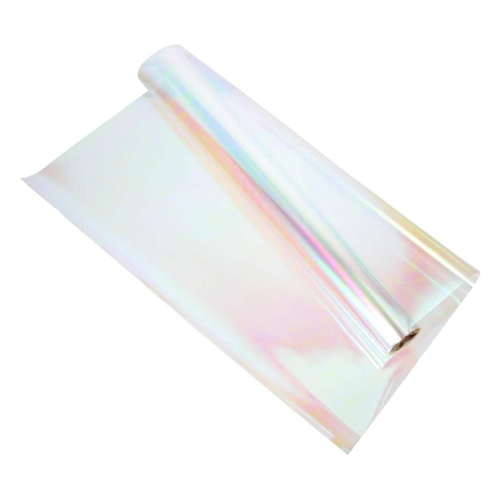 MAGICLULU Iridescent Cellophane Wrapping Paper Roll 5.8 Mil Thickness 56cm X 10 Yards Decorative Floral Bouquet Packaging DIY Wrap for Birthday and Party Supplies