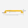 Bathroom Grab Bars, Bathtub Safety Grab Rail Handle for Elderly & Disabled, Anti-Slip Support Rail for Toilet, Kitchen, Stairway - Yellow 53cm view 2