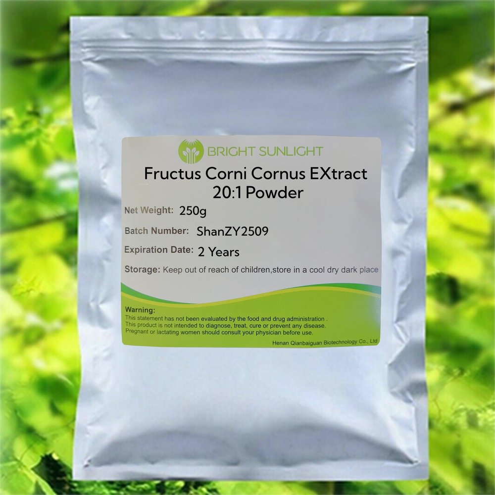 Bright sunlight Fructus Corni Cornus Extract 20:1 Powder 250g (8.8 oz) Officinalis Cornelian Cherry