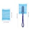 Ipetboom Disposable Electrostatic Cleaning Duster with 30 Two-Tone Flat Heads and 1 Short Blue Handle, Gap Cleaning Brush for Window, Furniture, and Car Dust Removal view 2