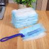 Ipetboom Disposable Electrostatic Cleaning Duster with 30 Two-Tone Flat Heads and 1 Short Blue Handle, Gap Cleaning Brush for Window, Furniture, and Car Dust Removal view 4