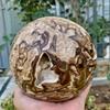 1PC 6-7cm Beautiful Chocolate Calcite Ball Brown Texture Blend view 4