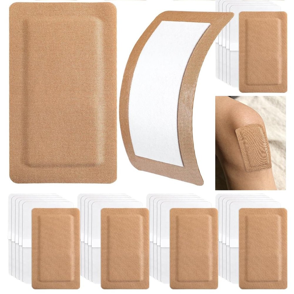 30 Pcs Extra Large Flexible Adhesive Bandages 2.99''x5'' Strong Wound Care Bandages with Non-Stick Pad