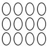 uxcell 12Pcs AS-226 Nitrile Rubber O-Rings, 2" ID, 2-1/4" OD, 1/8" Width Round Seal Rings Gasket for Automotive Machine Faucet Seal Repair Plumbing Compressor, 70 Durometer, Black view 1